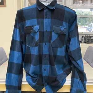 Wrangler 2XL Grunge Flannel Button Down Shirt